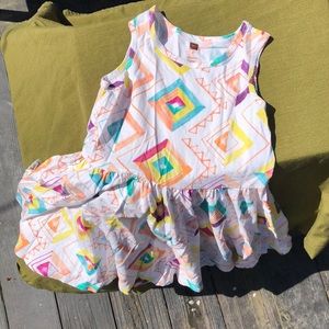 Tea Dress with fun geo pattern